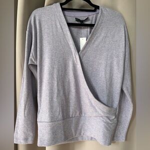 White House Black Market Knit Surplice Pullover